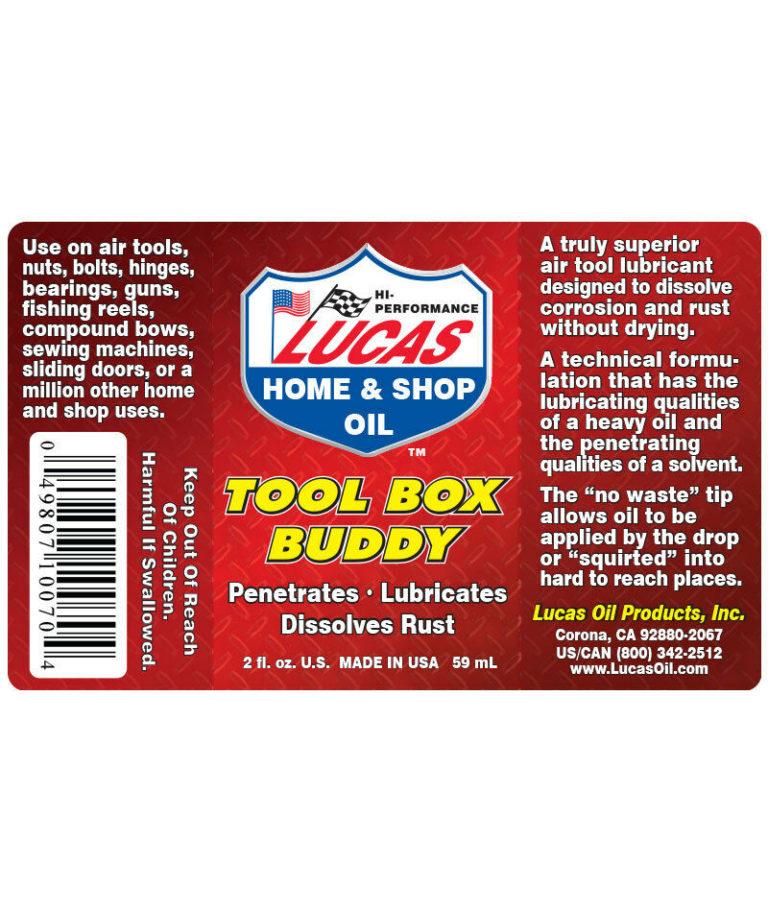 100703 LUCAS TOOL BOX BUDDY AIR TOOL LUBRICANT . 3 (THREE) 2OZ BOTTLES Benning Auto Parts Inc