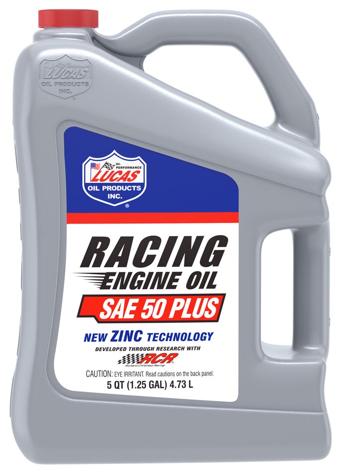 10347 Lucas SAE 50 Plus Racing Oil 5-Quart
