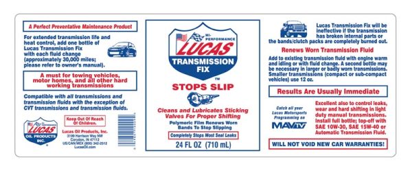 Lucas Transmission Fix (1 Bottle 24 oz.) - Image 2